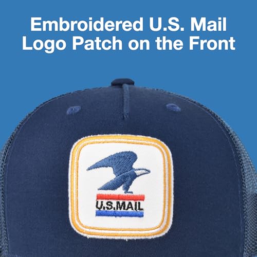 US Mail Trucker Hat Navy Blue One Size Adjustable Baseball Cap