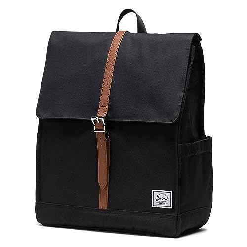 Herschel City Backpack, Black/Black, Mid-Volume 14.0L
