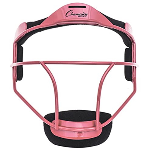 Softball Face Mask for Youth Pink Steel Fielder’s Mask Durable Protective Gear