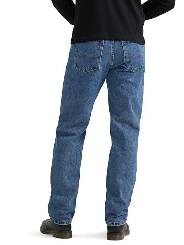 Wrangler Authentics Men's Classic 5-Pocket Cotton Jeans - 33W x 30L, Vintage Blue Grey