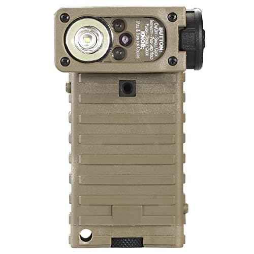Streamlight 14007 Sidewinder 55-Lumens LED Military Waterproof Flashlight with (2) AA Alkaline Batteries in Box, Coyote