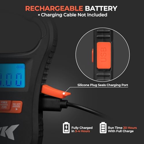Fishing Scale USB Charging Digital Weighing Scale 65lb Capacity Black