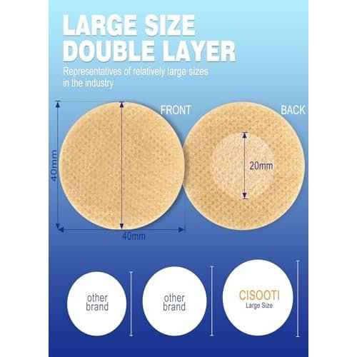 100 Pairs(200 Pieces) Men's Nipple Cover, Hide Nipple Tape, Anti-Chafing Nipple Covers for Sport and Daily Wear