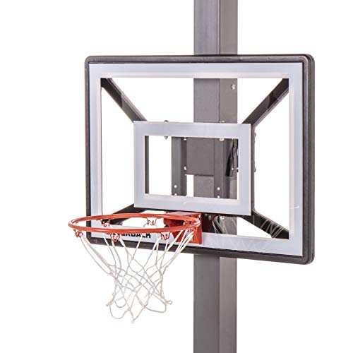 Silverback Junior Youth 33" Basketball Hoop with Lock ?˜n Rock Mounting Technology Mounts to Round and Vertical Poles, Black (B8410W)