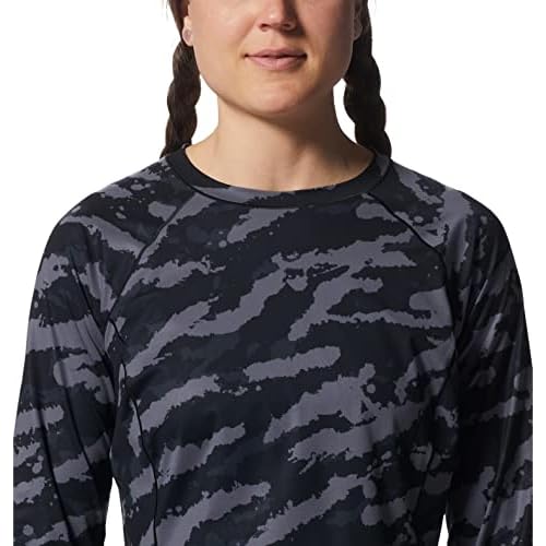 Mountain Hardwear Women's Mountain Stretch Long Sleeve Crew for Hiking, Climbing, Skiing, and Everyday Wear