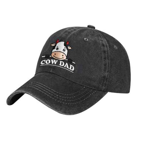 Chicken Mom Hat, Chicken Cow Farms Gifts, Cow Mom/Dad Baseball Hat Adjustable Embroidered Farmer Baseball Cap