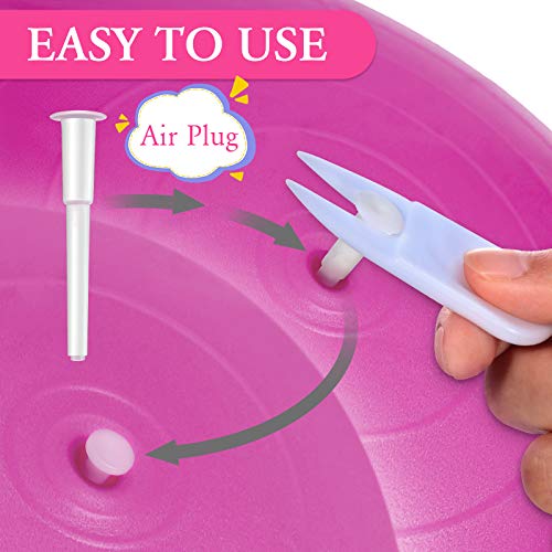Exercise Ball Pump Kit with Air Plugs and Removers for Fitness & Yoga
