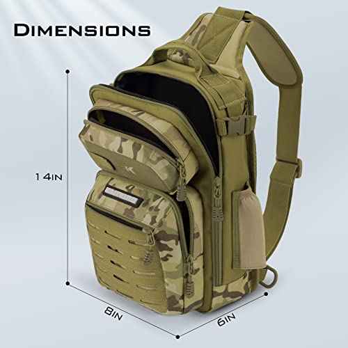 KastKing BlowBak Tactical Sling Tackle Bag-Lightweight Fishing Backpack Storge Fishing Gear and Equipment,Gift for Men