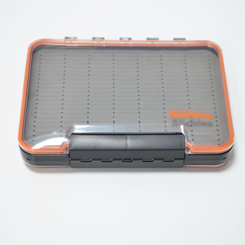 Fly Box for Fly Files Large Waterproof Ice Jig Box - Grey Foam Insert