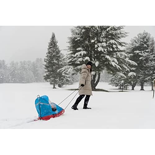 Pelican Baby Sled Deluxe with Weather Shield - Toddler Sled for Snow, Durable for Winter Sledding - Ages up to 24 Months