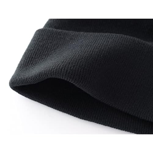 Home Prefer Mens Winter Hats Acrylic Knit Cuff Beanie Cap Warm Womens Beanie Hat