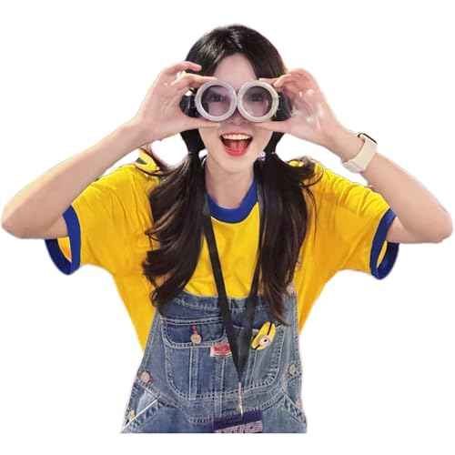 Halloween decorative yellow glasses - Adult clothing accessories role-playing party goggles