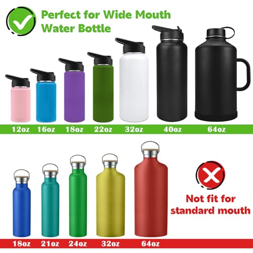 2Pack Replacement Wide Mouth Straw Lids for Hydro Flask & More - Straw Lid2