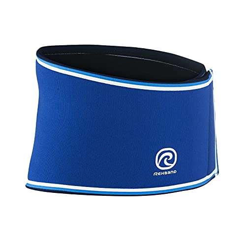 Rehband Rx Original Back Support, Back Compression 7mm Neoprene, Strong Support and high Stability for Lower Back, Weightlifting Fitness Support, Colour:Blue, Size:XX-Large