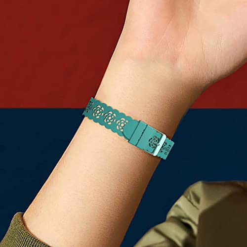 3-Pack Slim Silicone Bands for Fitbit Inspire 3/2/HR - Rose, Black, Navy Blue