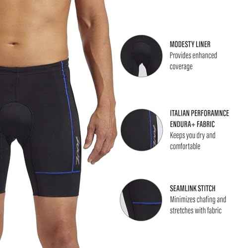 Zoot Men¡¯s Core 7-Inch Tri Shorts, Quick Dry Performance Triathlon Shorts with Cycling Chamois Pad, Pockets & UPF 50+ Fabric