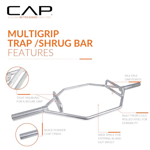 CAP Barbell Olympic Trap Bar | Multiple Grip Options