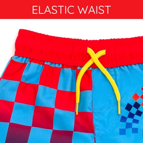 Hot Wheels UPF 50+ Swim Trunks Toddler to Little Kid Sizes (3T - 7-8)
