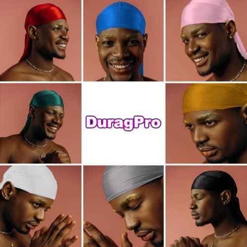 2 Pack Silk Durag for Men and Women, Silky Satin Do Rag