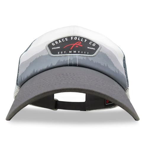 Grace Folly Mesh Baseball Cap - Adjustable Dad Hat for Men & Women - Mountain Ridge Variation