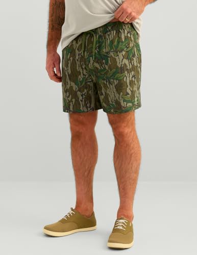 Nomad Men's Hobcaw Performance Camo Hunting Shorts XL Mossy Oak Greenleaf