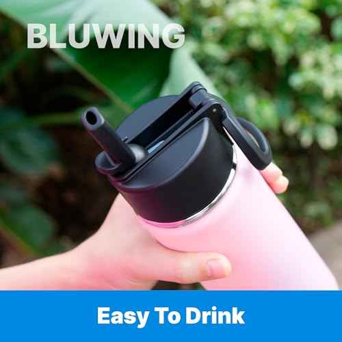Straw Lid for Hydro Flask Wide Mouth 12-64oz, Replacement Lid with Straw for Hydroflask, Thermoflask, Takeya, koodee Wide Mouth Bottles