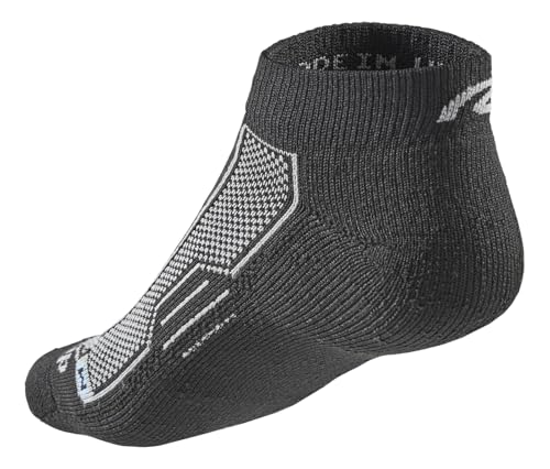 R-Gear Drymax Low Cut Running Socks - Black, Medium Cushion, Large - Moisture Control & Anti-Blister - 3 Pack