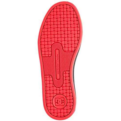 DC womens Court Graffik Skate Shoe, Black/Hot Pink, 8.5 US