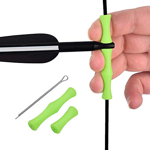 Green Archery Bowstring Finger Saver Guard for Hunting & Shooting