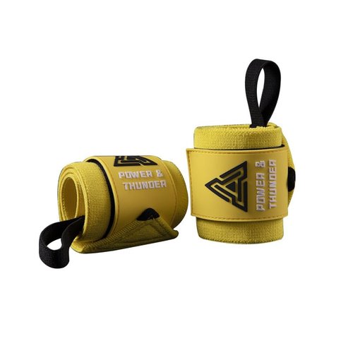 bench wrist wraps - 100% Polyester wrist wraps gym & Weightlifting | Adjustable Stabilizer with Thumb Loop | One Size Fits Most (Men/Women)