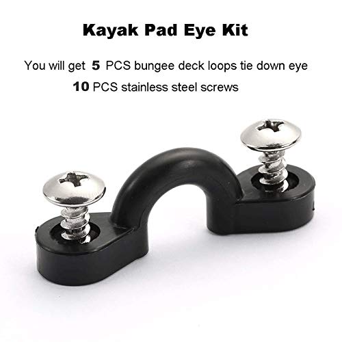 Kayak Fishing Rod Holder & Paddle Clips - Durable, Easy Install, Includes Screws