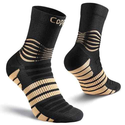 NEENCA Professional Copper Compression Socks, Medical Ankle Support Socks for Injuries Recovery & Pain Relief, Women & Men Circulation, Swelling, Runner, Travel, Pregnancy, Flying?1 Pair, 20-30 mmHg