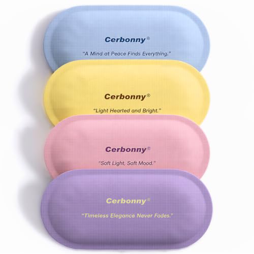 Cerbonny Reusable Slim Ice Packs for Cooler - Assorted Light 4 Pack