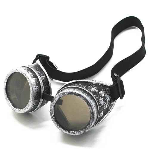 New Sell Vintage Steampunk Goggles Glasses Mad Scientist Goggles for Cosplay Costumes