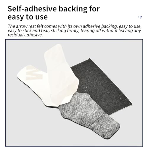 Drop Away Arrow Rest Felt Kit - 2 Sets for Compound Bow & Arrow Rest Replacement