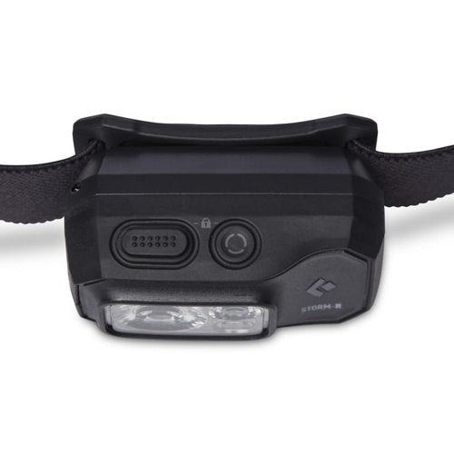 BLACK DIAMOND Storm 500-R Rechargeable LED Headlamp, Waterproof and Dimmable for Camping, Hiking, Running, Hunting, Work with Red Light Headlamp Mode, Black
