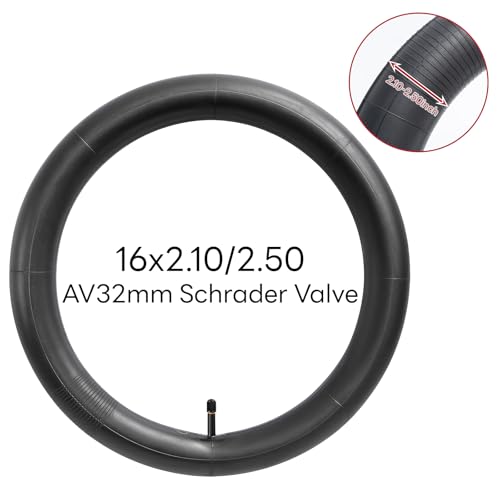 Heavy Duty Bike Inner Tube 16x2.1/2.125/2.25/2.3/2.35/2.4/2.5 - Universal Fit