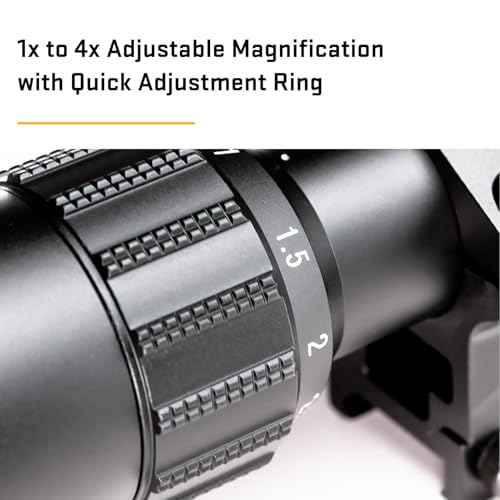 SIG SAUER AIR T4 1-4x24mm 1-Inch Aluminum Tube Durable Adjustable Shooting Aiming Airsoft Air Gun Scope, Mil-Dot Reticle, Picatinny Scope Rings Included