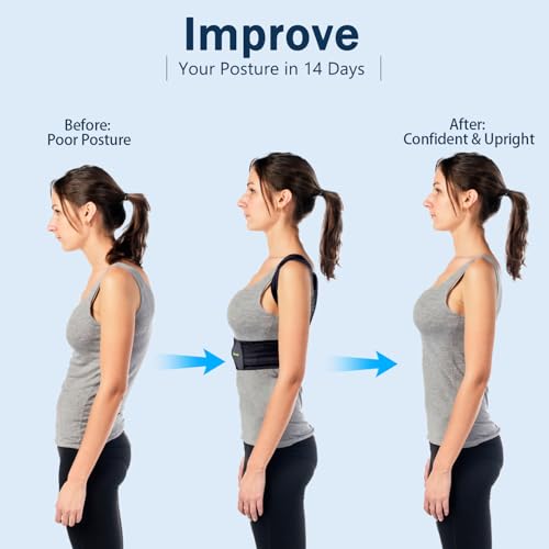 Professional Posture Corrector for Women and Men - Size M, Pack of 1, Medium