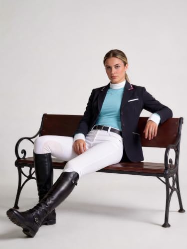Women's Equestrian Show Shirt Long Sleeve Riding Top - Light Summer Mint Small
