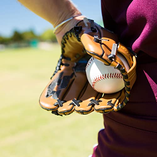 12 Pack Adult Leather Baseballs - 9 Inch Training & Autograph Balls