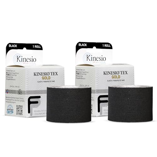 Elastic Therapeutic Athletic Tape 2 Pack - Water-Resistant, Latex-Free