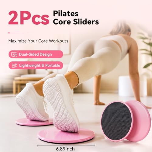 Pink 16-inch Pilates Kit for Women with Ring, Ball, Weights & Resistance Bands