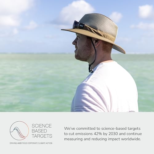 Medium Dark Khaki Sunday Afternoons Charter Breeze Hat - UPF 50+ Sun Protection, Ventilated with Sunglass Lock & Floatable Feature