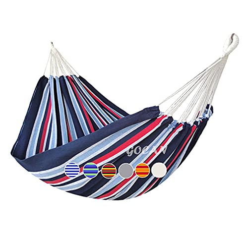GOCAN 2 Person Outdoor Hammock - Extra Large 220x150cm with Variations (Red, Blue, White, XX-Large)