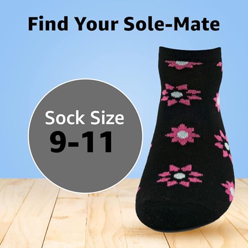 Women Low Cut Ankle Socks - 30 Pairs, Athletic & Workout, Size 9-11, Medium Snack Pack Variation