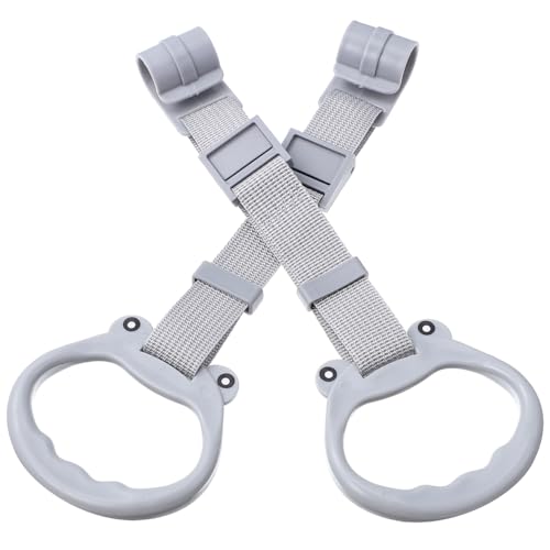 Baby Pull Up Rings Set for Standing & Balance Practice - Adjustable Plastic Handles