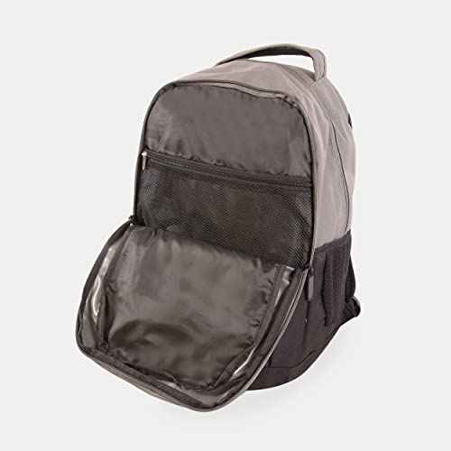 NAUTICA Backpack, Grey Black, 18"