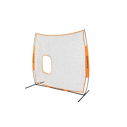 CHAMPRO MVP Lightweight Portable Fastpitch Softball Pitcher's Screen Training Net, 7' X 7'