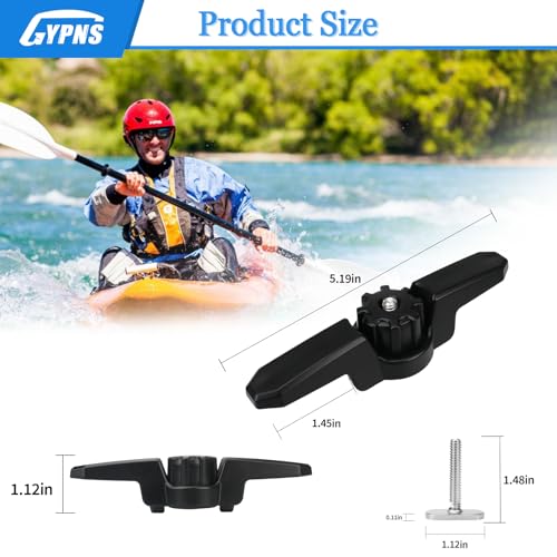 Kayak Track Mount Anchor Cleat 2 Pack - Easy Rope Tying Watercraft Accessory
